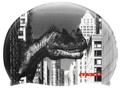 Maru Badekappe Dino Printed Silikon Hat, AH6554